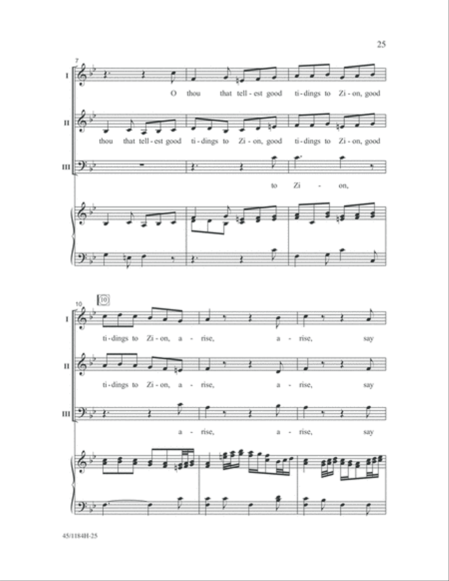 Messiah Messiah 3-Part scores gallery preview page 25