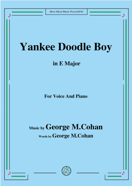 George M. Cohan-Yankee Doodle Boy,in E Major,for Voice&Piano image number null