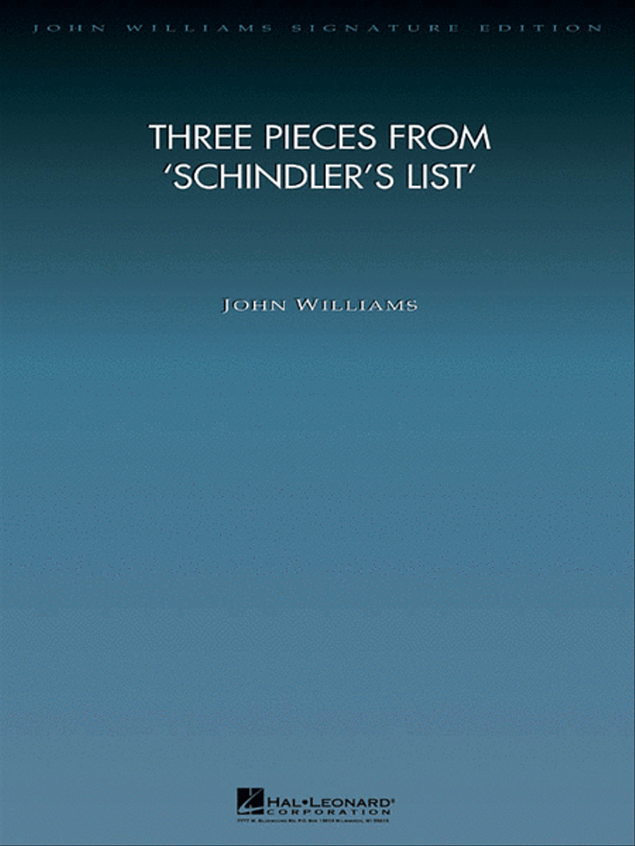 Book cover for Three Pieces from Schindler's List