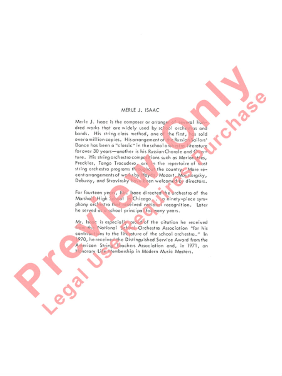 Classics from Merle Isaac String Orchestra scores gallery preview page 4