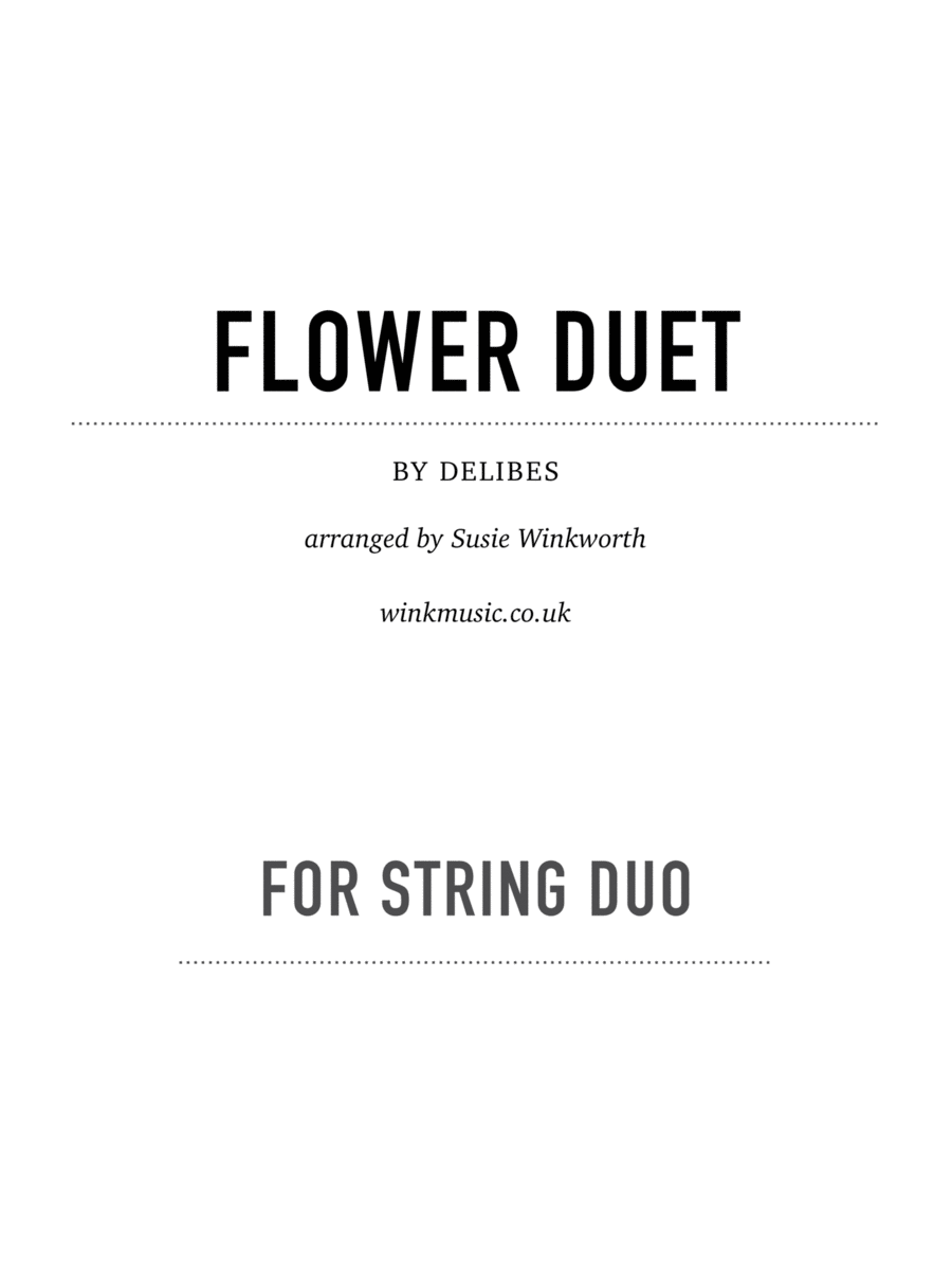 Flower Duet from Lakmé image number null