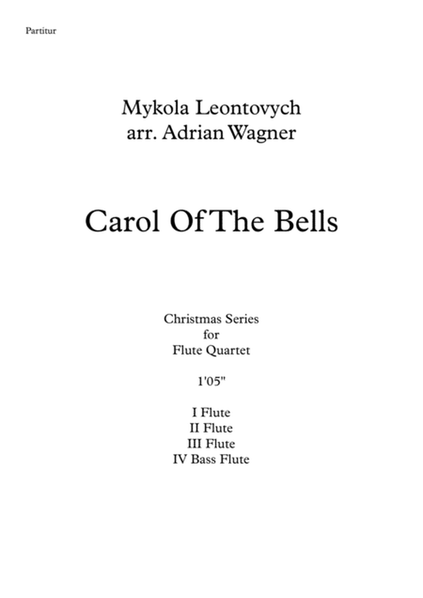 "Carol Of The Bells" Flute Quartet (B.Fl.) arr. Adrian Wagner image number null