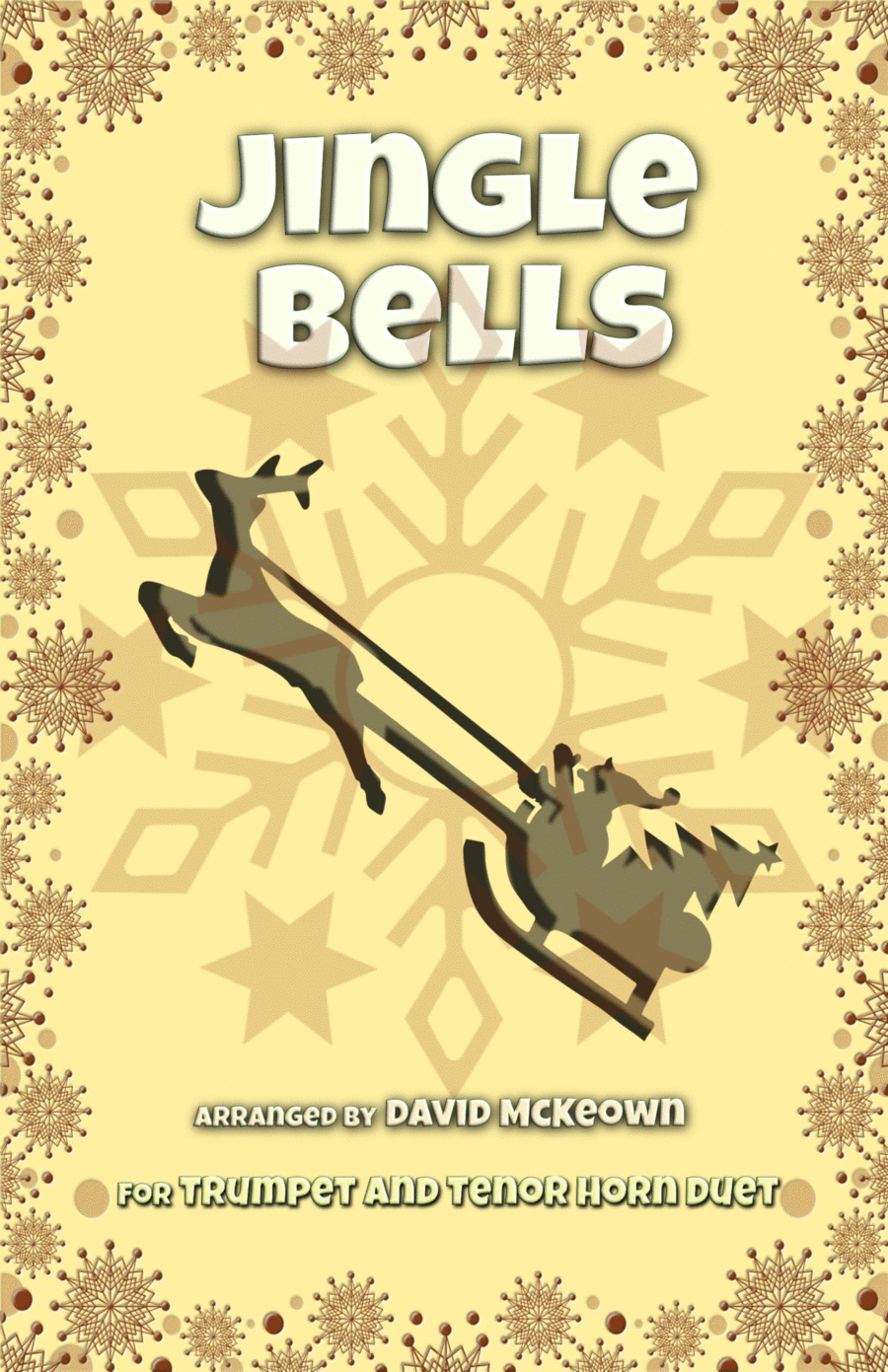 Jingle Bells, Jazz Style, for Trumpet and Tenor Horn Duet Brass Duet scores gallery preview page 1