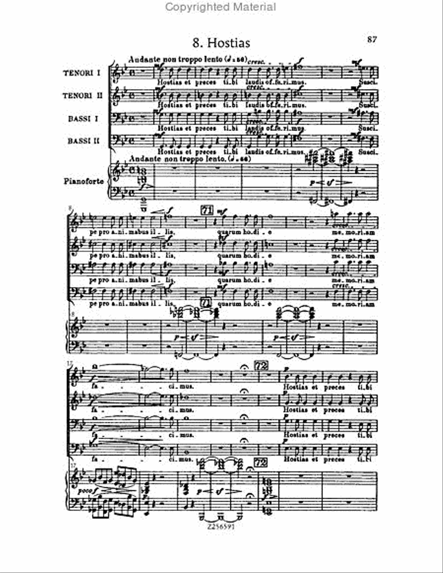 Grande Messe du Morts, H 75 Choir scores gallery preview page 87