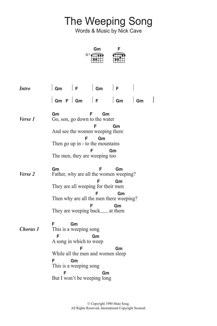 The Weeping Song