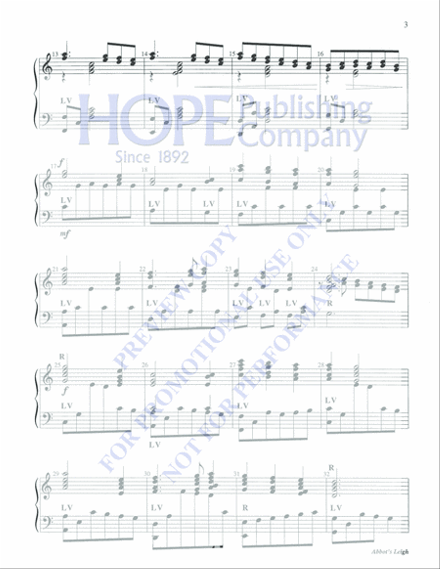 Abbot's Leigh Abbot's Leigh 5-Octaves scores gallery preview page 3