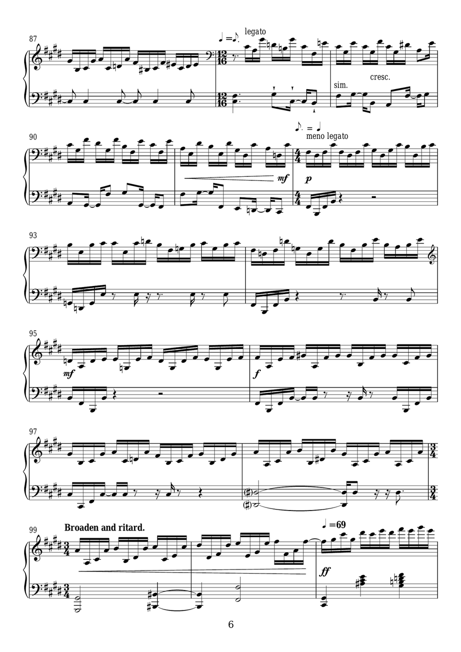 Fandango On The Heaven Ladder (No.4 From The Heaven Ladder Book 7) Piano Solo scores gallery preview page 6