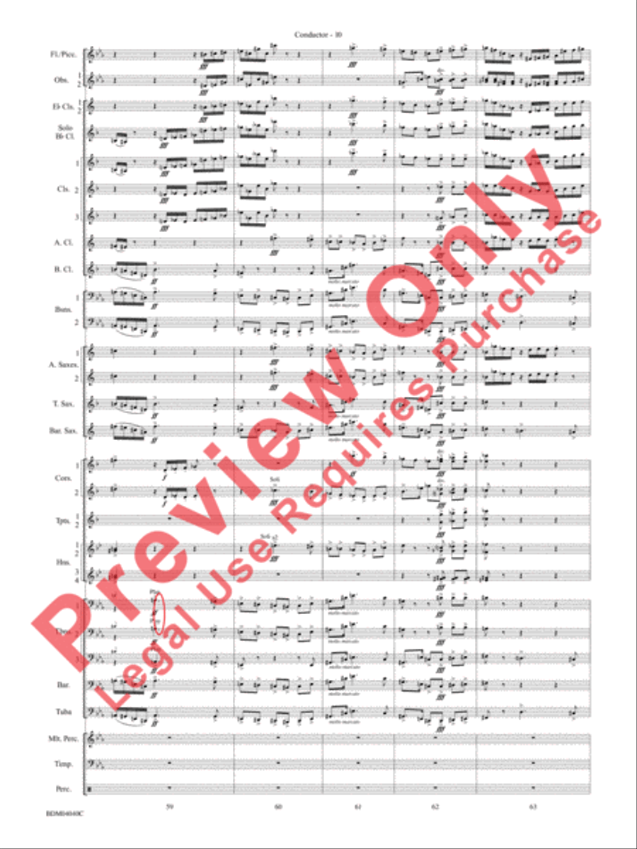 Overture 1812 Overture 1812 Concert Band scores gallery preview page 11