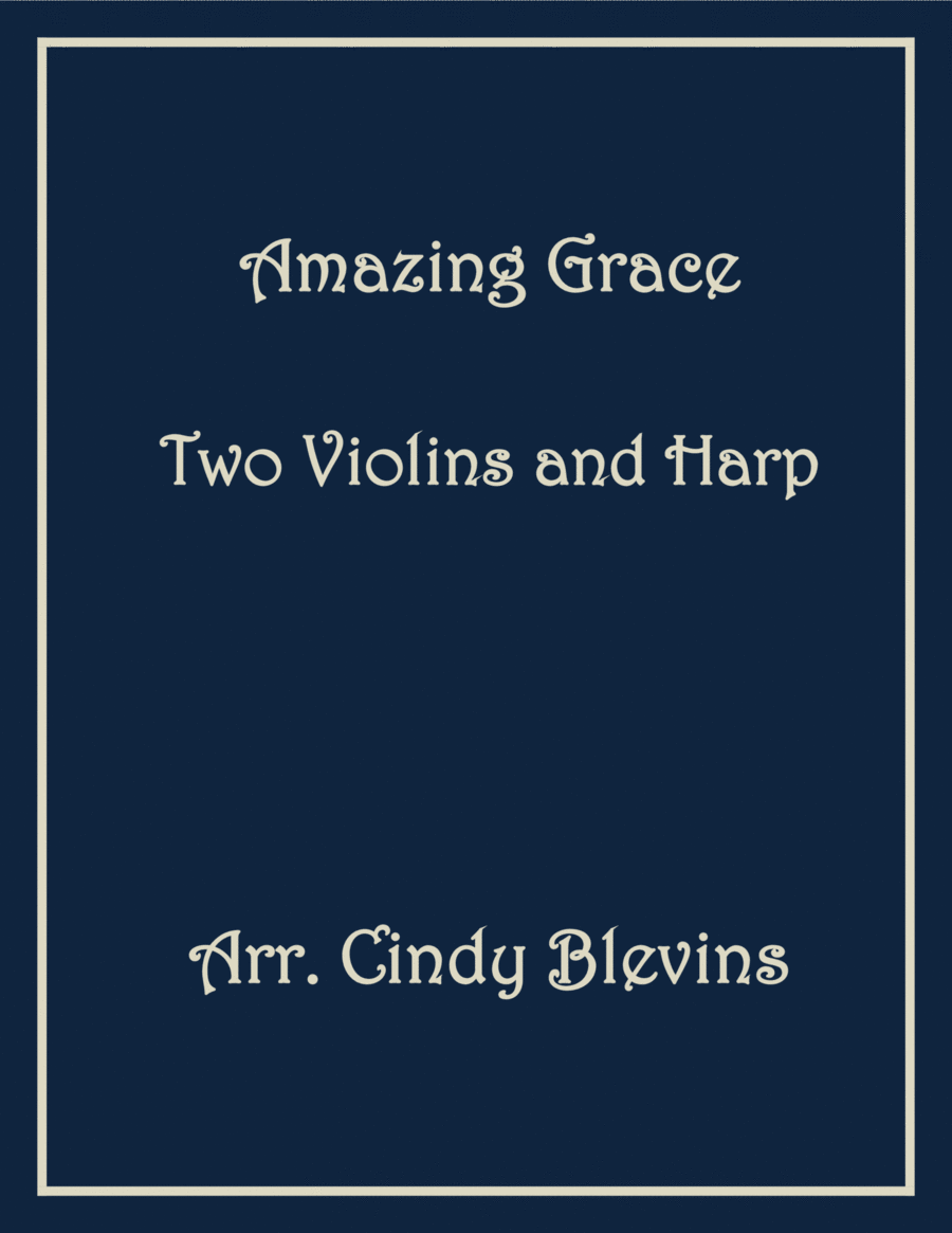 Amazing Grace, Two Violins and Harp image number null