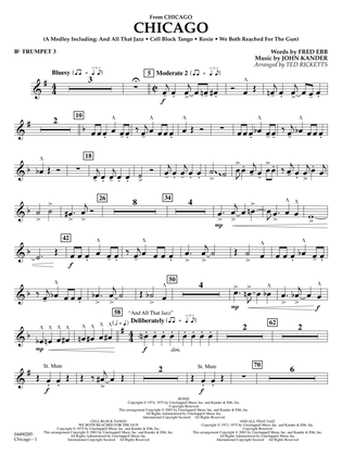 Chicago (arr. Ted Ricketts) - Bb Trumpet 3