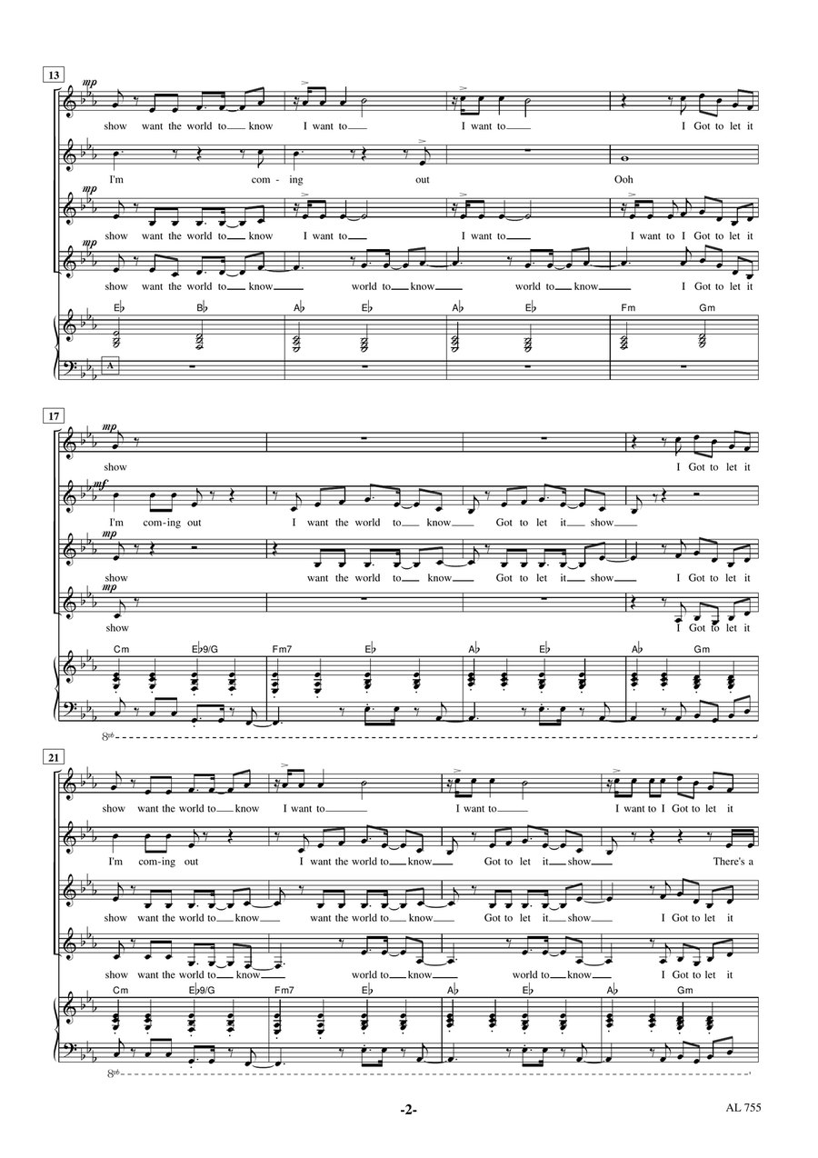 I'm Coming Out I'm Coming Out SSAA scores gallery preview page 2