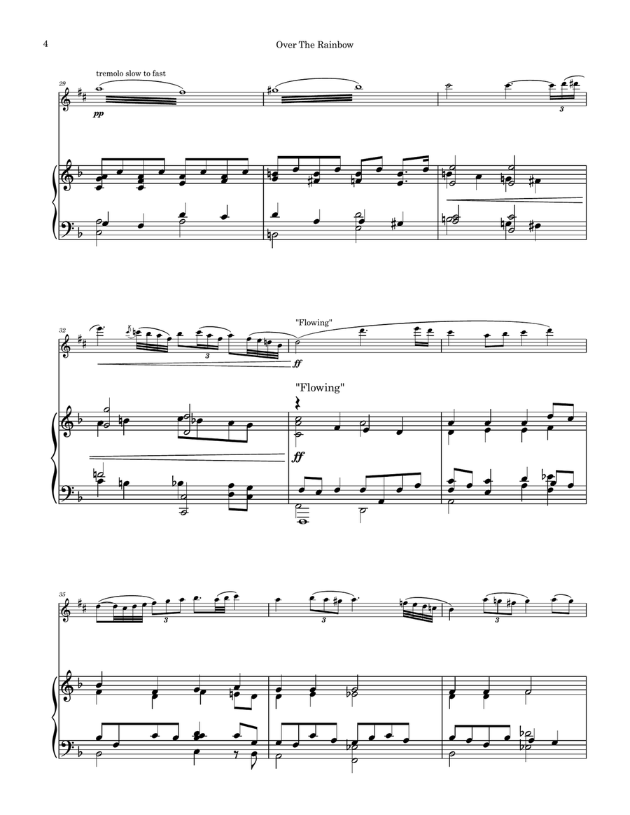 Over The Rainbow Alto Saxophone scores gallery preview page 4
