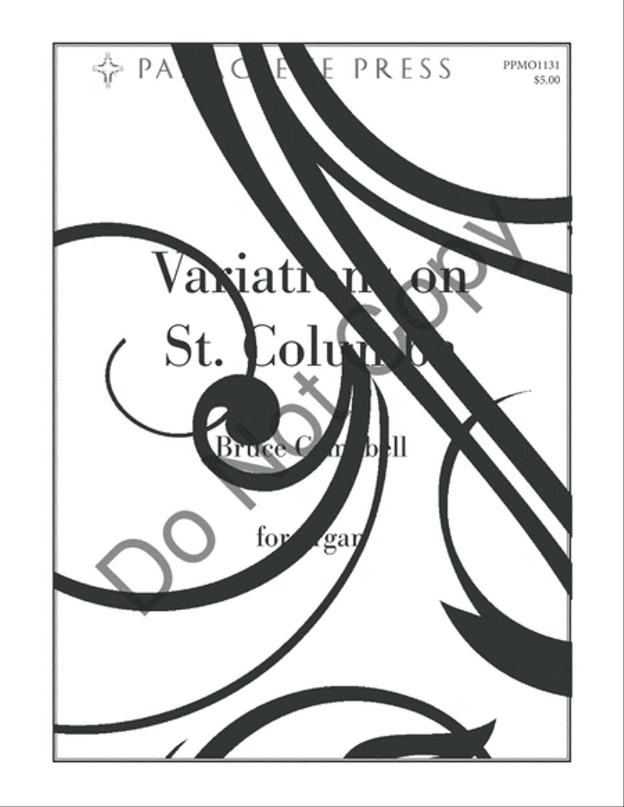 Variations on St. Columba Organ scores gallery preview page 2