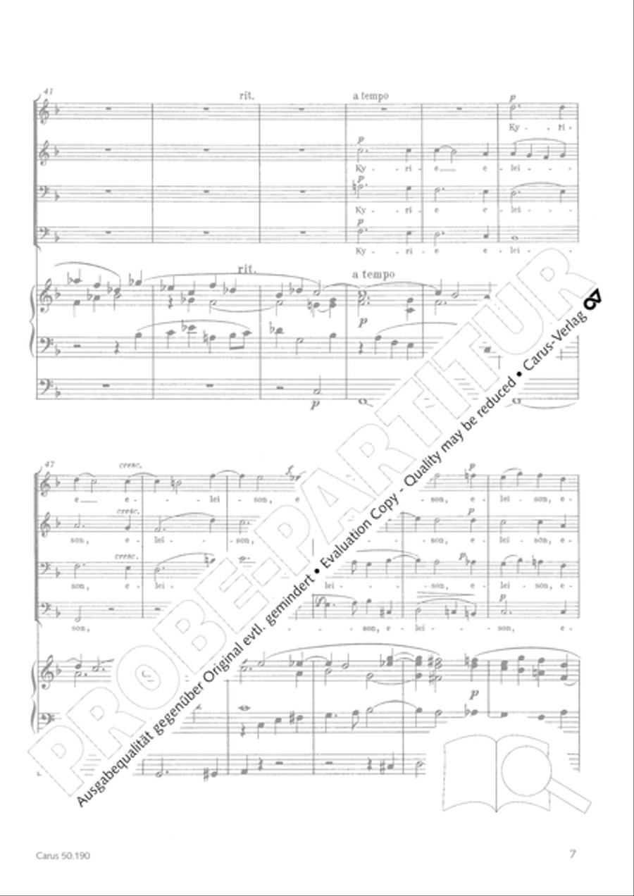 Mass in F major Mass in F major TTBB scores gallery preview page 7