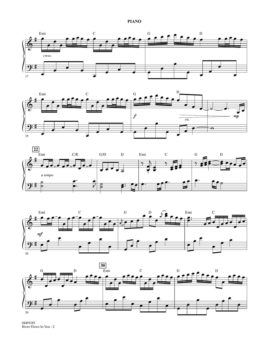 River Flows In You - Piano Orchestra scores gallery preview page 2