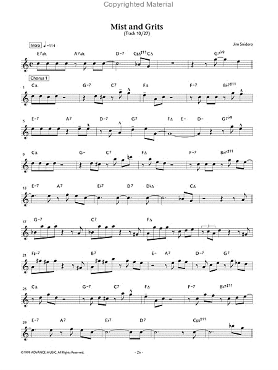 Easy Jazz Conception Alto Saxophone Alto Saxophone scores gallery preview page 11