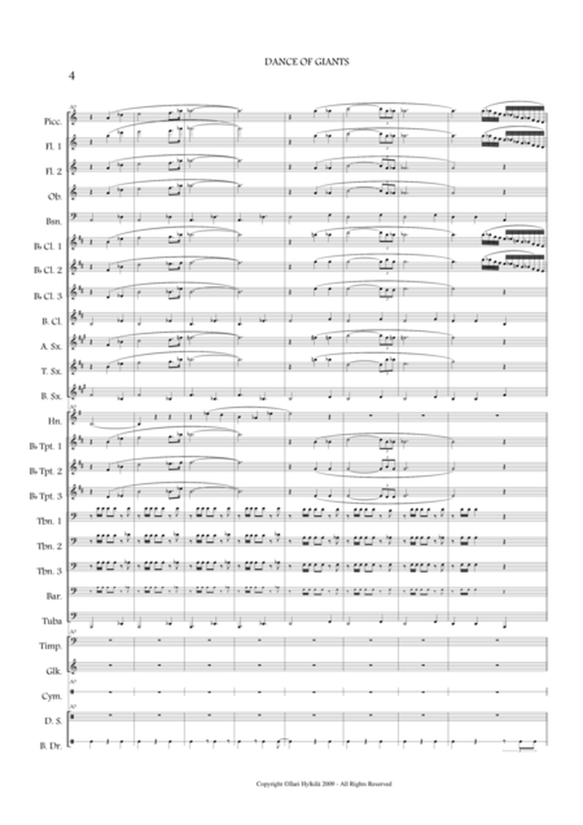DANCE OF GIANTS for Concert Band image number null