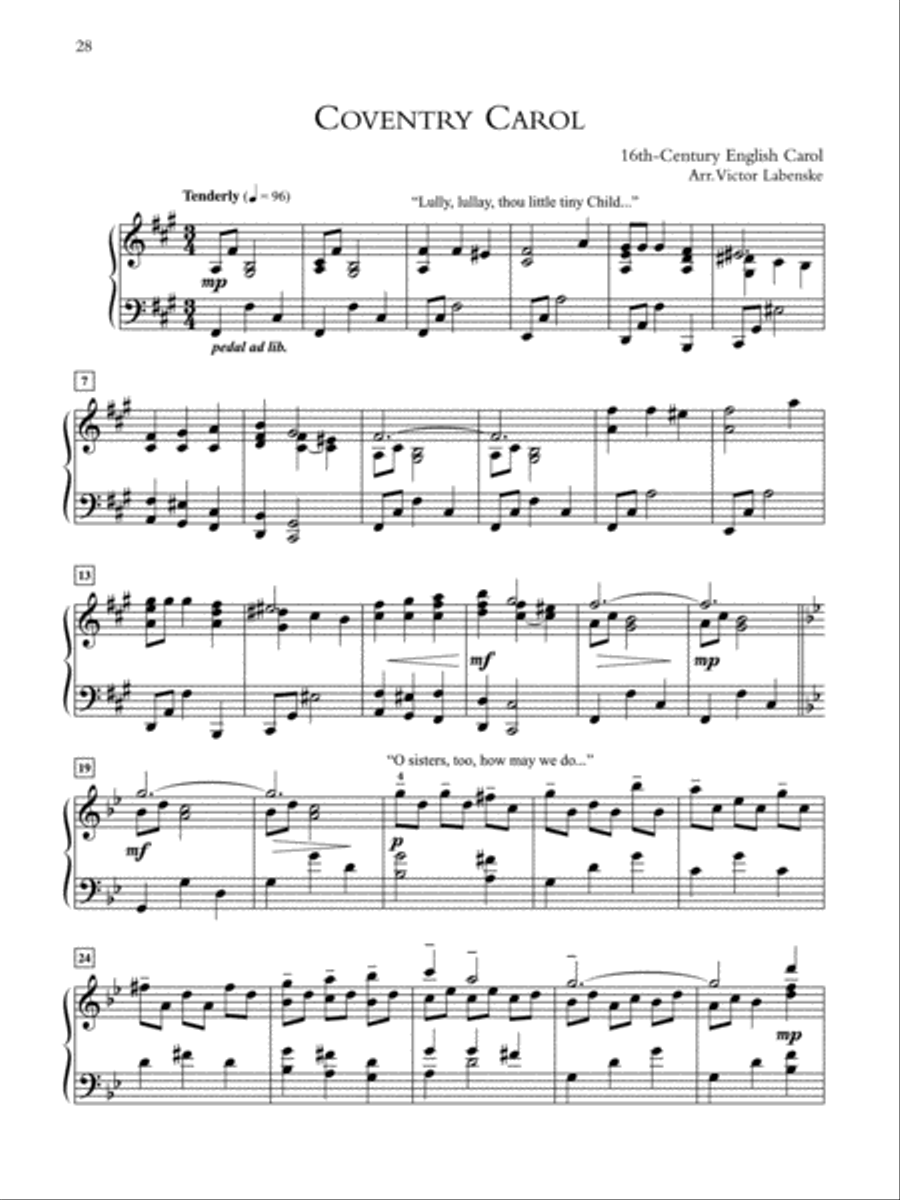 Now Proclaim Messiah's Birth Piano Solo scores gallery preview page 3