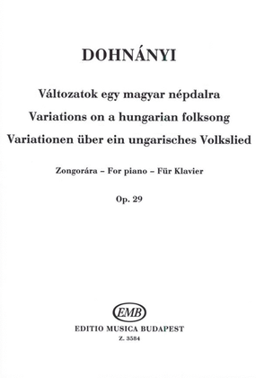 Book cover for Variationen Über Ein Ungarisches Volkslied Op. 29