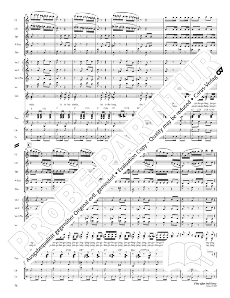 Circus Allegro Circus Allegro Choir scores gallery preview page 79