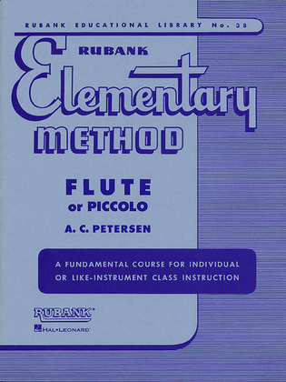 Book cover for Rubank Elementary Method – Flute or Piccolo