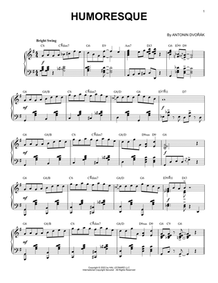 Book cover for Humoresque [Jazz version] (arr. Brent Edstrom)