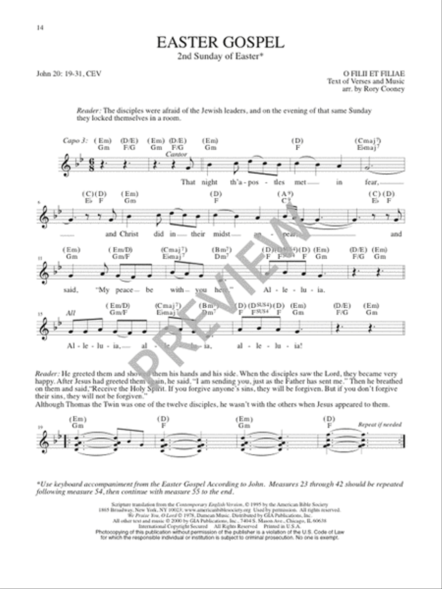Easter Gospels Easter Gospels Flute scores gallery preview page 13