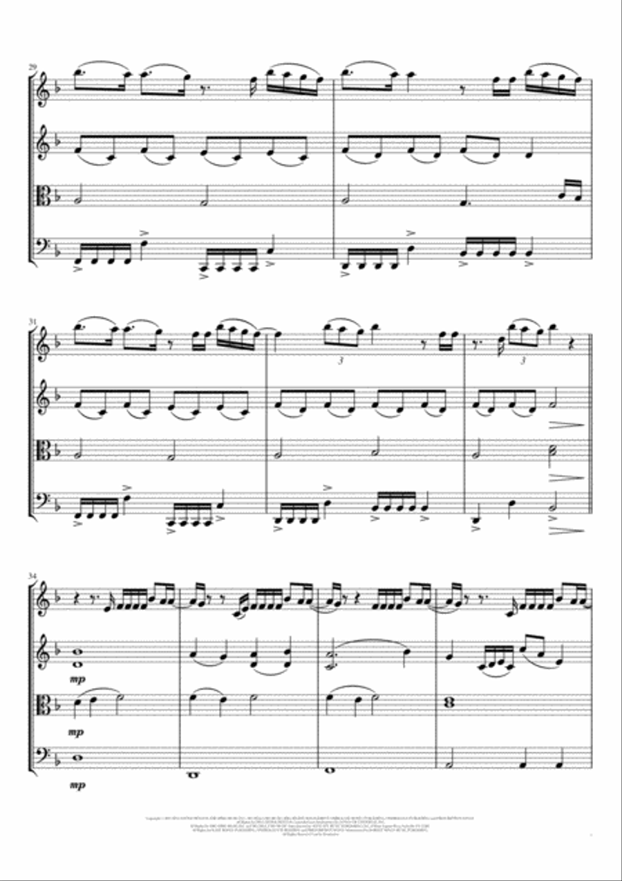 Wrecking Ball String Quartet scores gallery preview page 5