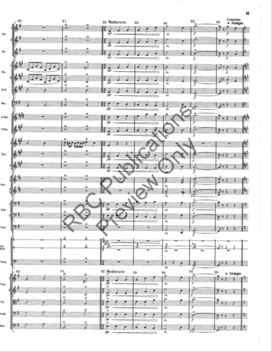 Italian Folk Fantasy (Score) Full Orchestra scores gallery preview page 15