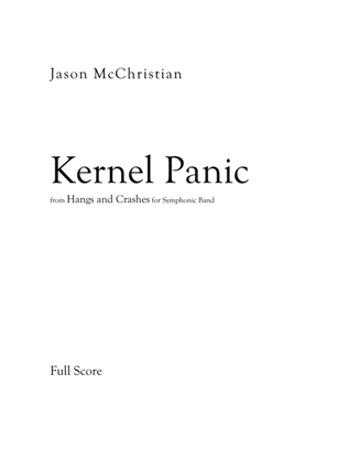 Book cover for Kernel Panic from HANGS AND CRASHES for Symphonic Band