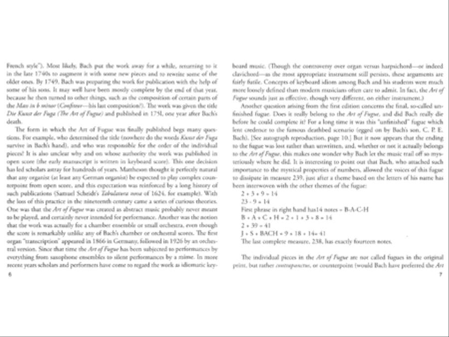Johann Sebastian Bach: Die Kunst der Fuge / The Art of Fugue CD scores gallery preview page 5