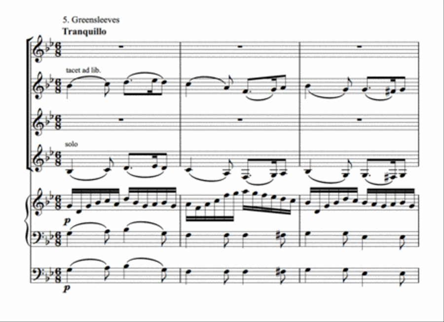 English Folk Song Potpourri Set of Parts scores gallery preview page 10