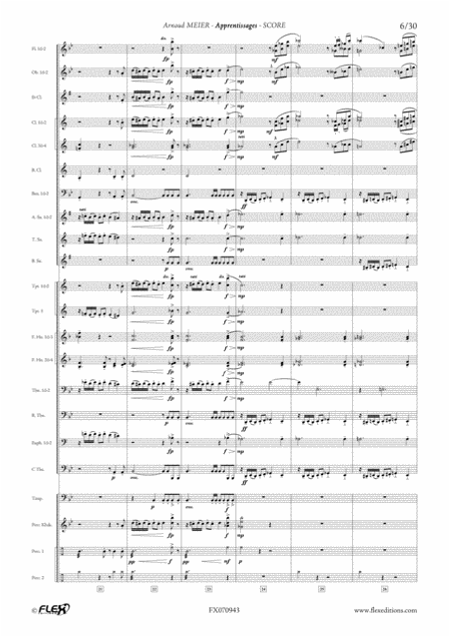 Apprentissages Concert Band scores gallery preview page 6