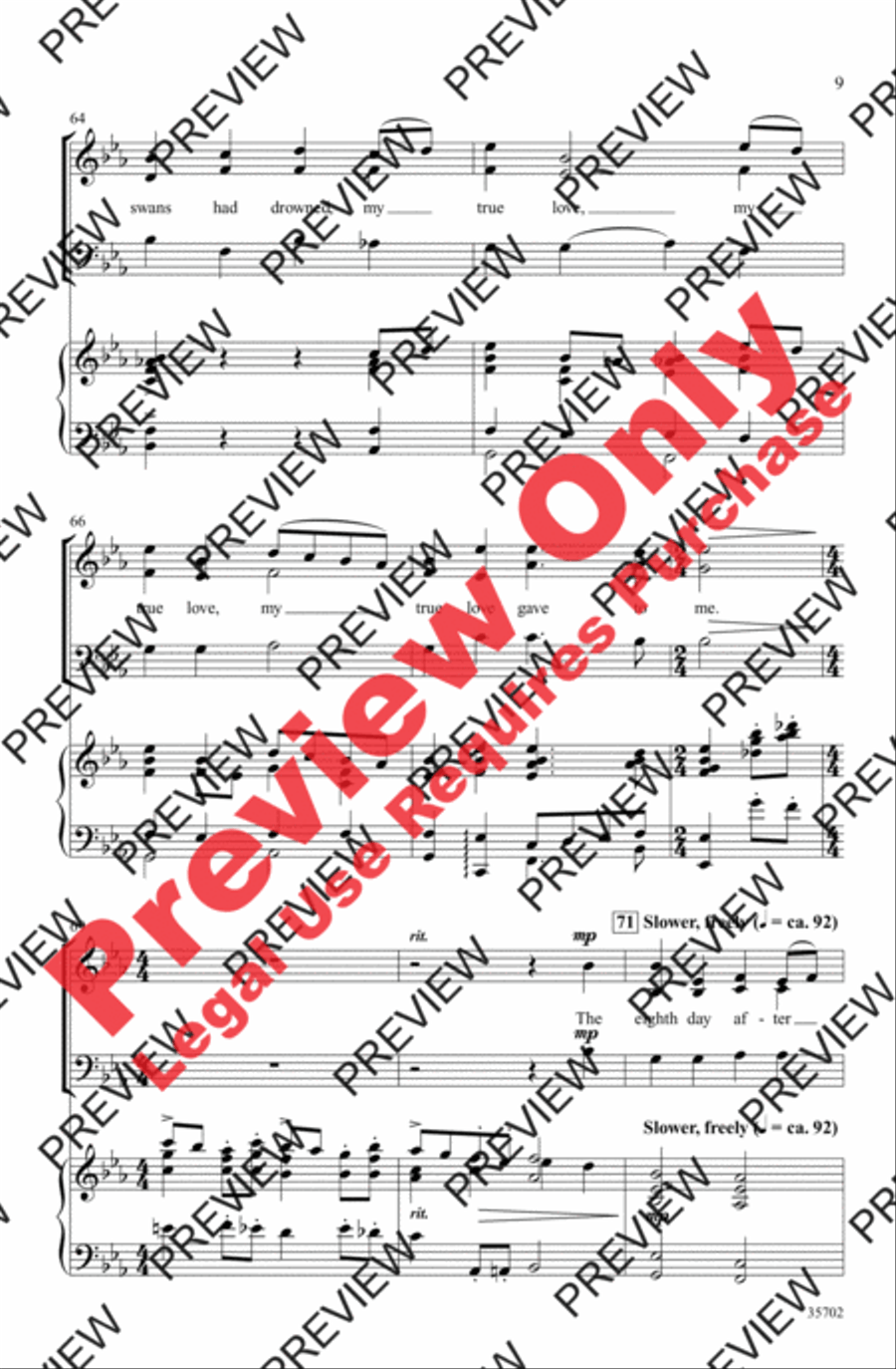 The Twelve Days After Christmas 3-Part scores gallery preview page 9