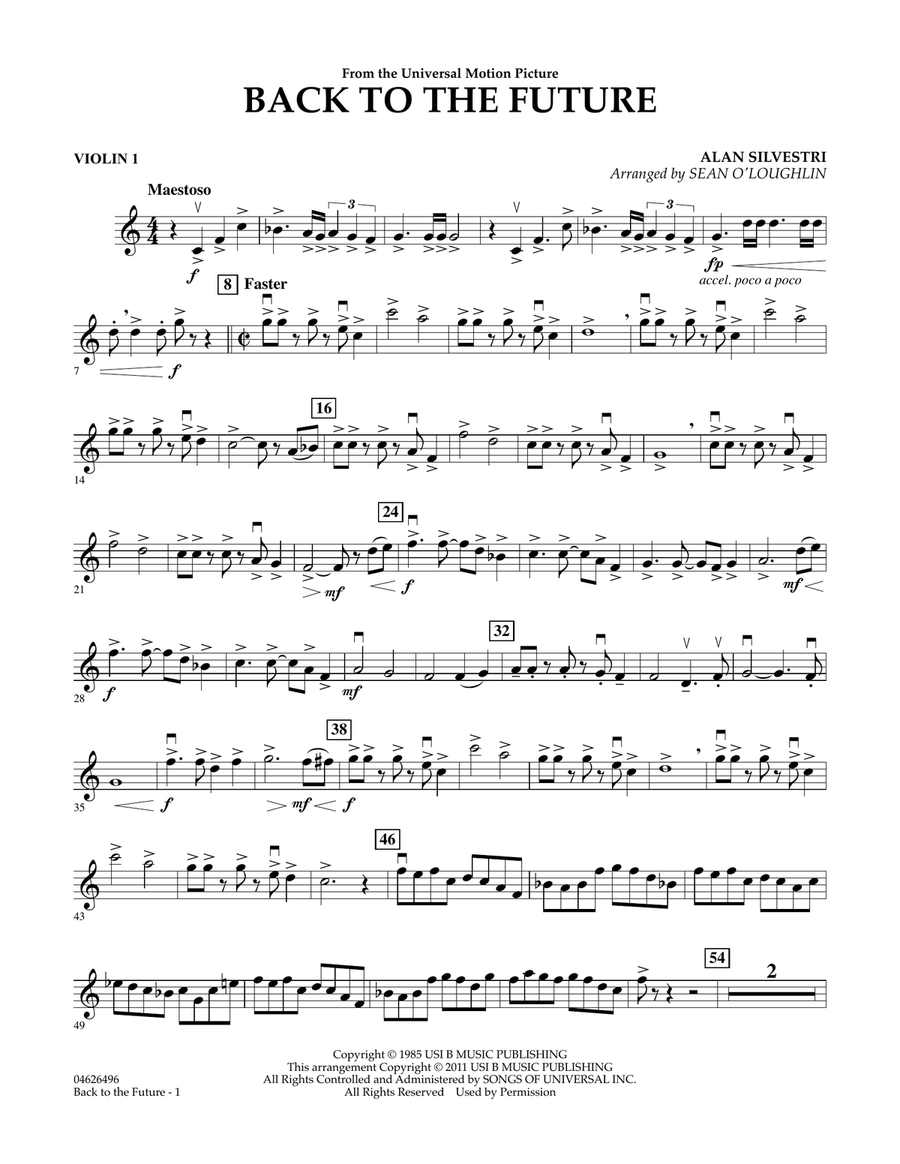 Back To The Future - Violin 1