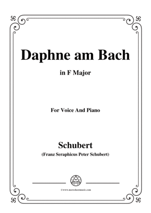 Schubert-Daphne am Bach,in F Major,for Voice&Piano