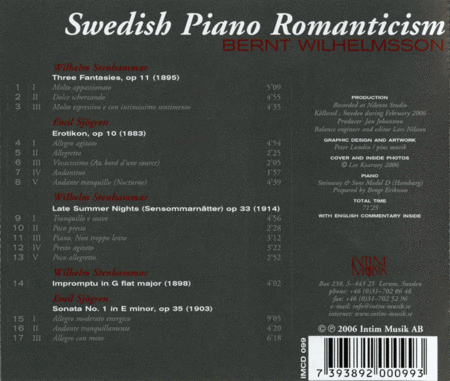 Swedish Piano Romanticism