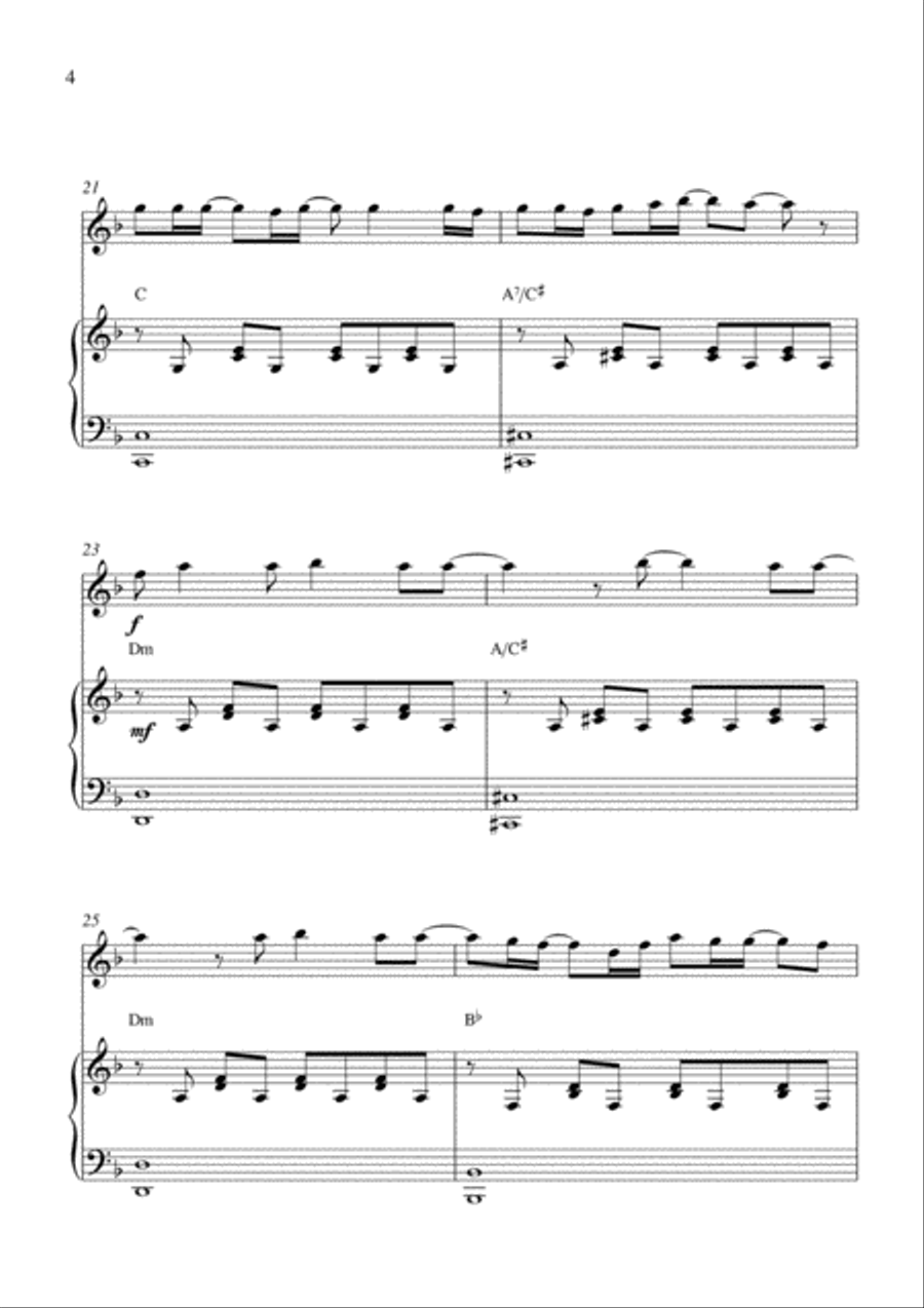 Hurt Violin Solo scores gallery preview page 4
