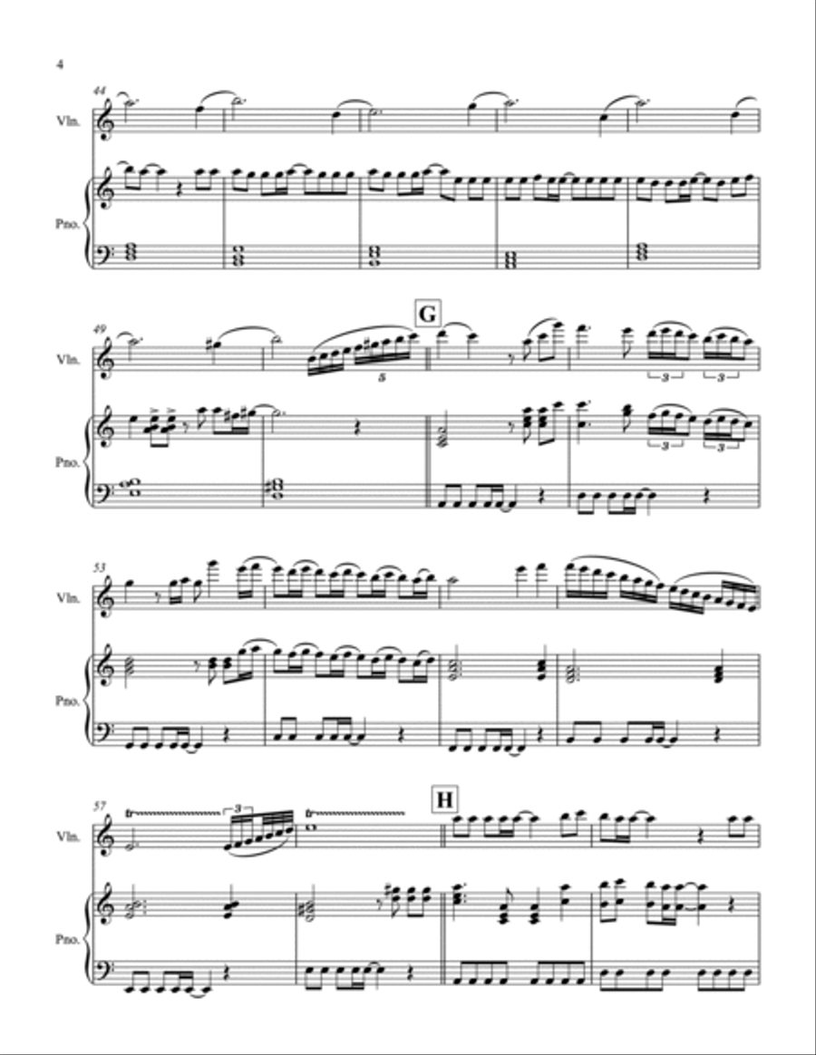 I Will Survive Violin Solo scores gallery preview page 4