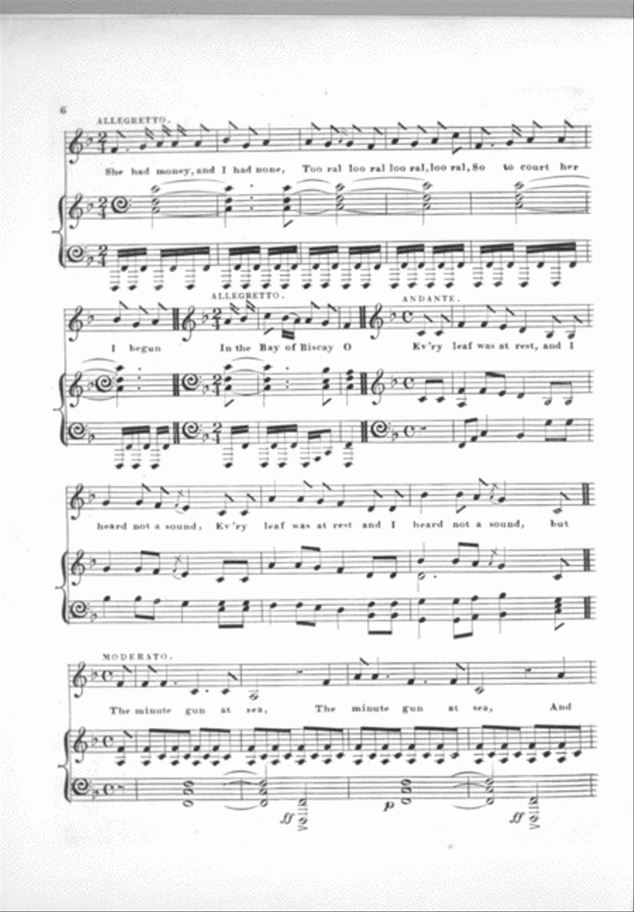 Medley Song. Selected from 30 popular airs Voice scores gallery preview page 6