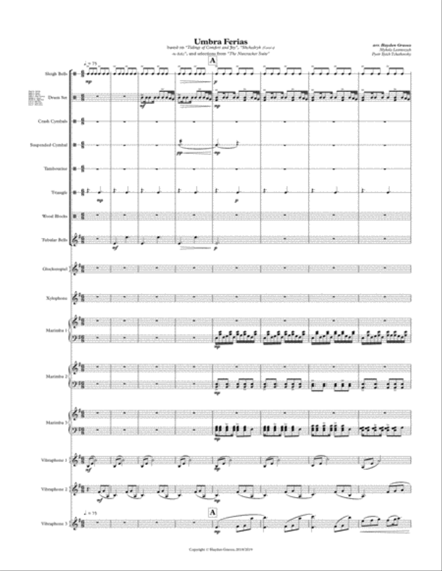 Umbra Ferias Umbra Ferias Percussion Ensemble scores gallery preview page 6