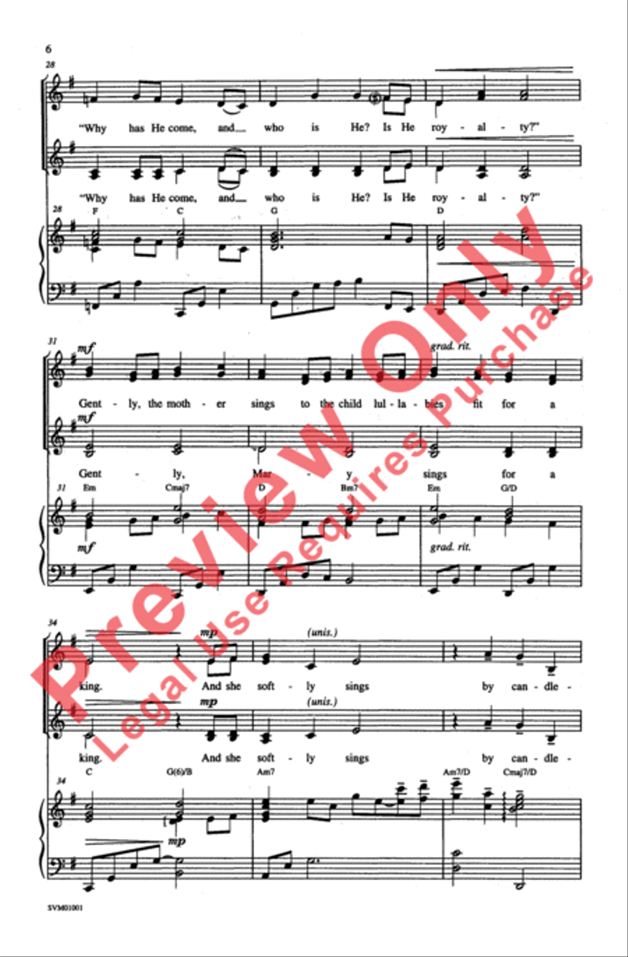 By Candlelight Women's Choir scores gallery preview page 5