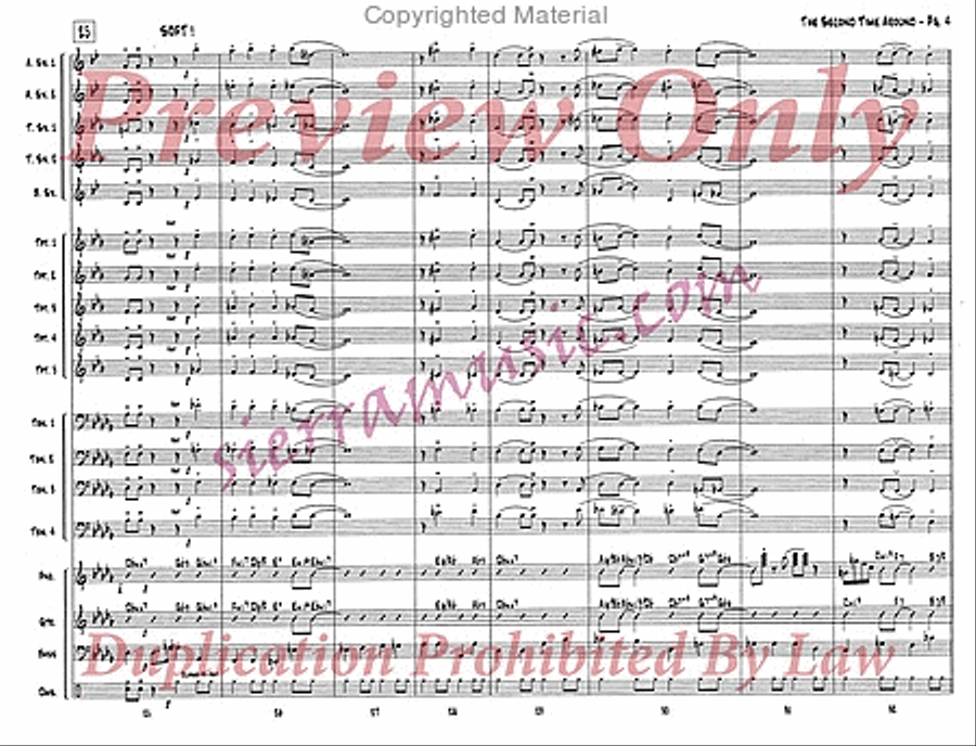 The Second Time Around (Pro) Jazz Ensemble scores gallery preview page 5