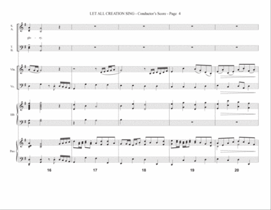 Let All Creation Sing - Full Score Choir scores gallery preview page 4