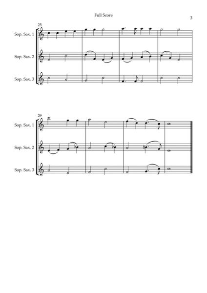 Holy, Holy, Holy (Traditional Christian Song) for Soprano Saxophone Trio image number null
