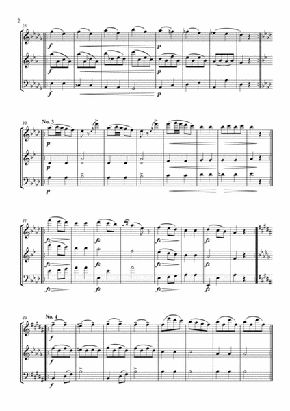 Eight Scottish Dances D.977 arranged for Woodwind Trio image number null