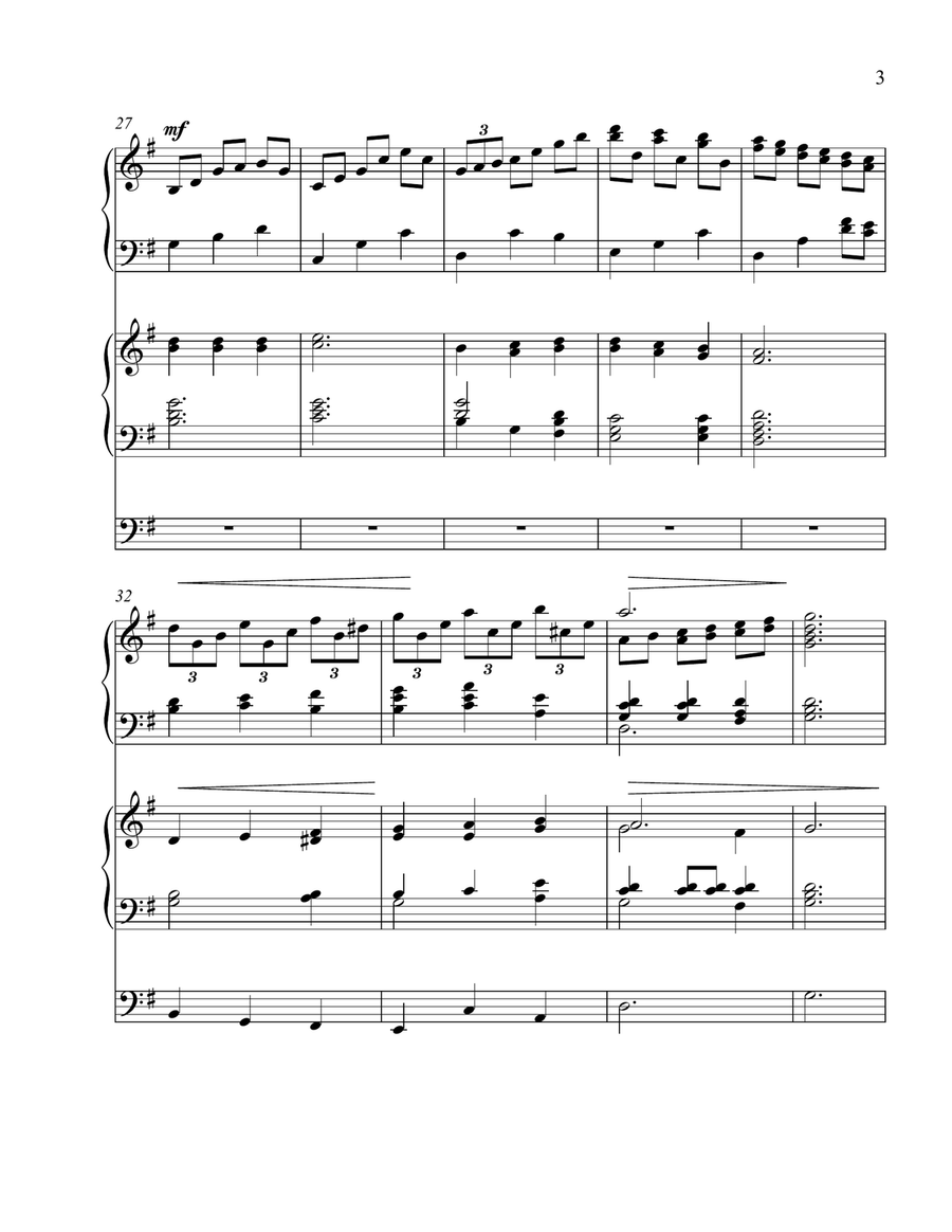 Praise To The Lord, The Almighty Score and Parts scores gallery preview page 3