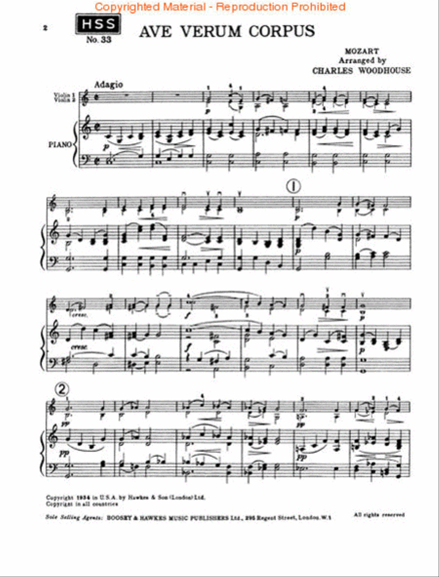 Ave Verum Corpus Set Orch Orchestra scores gallery preview page 2