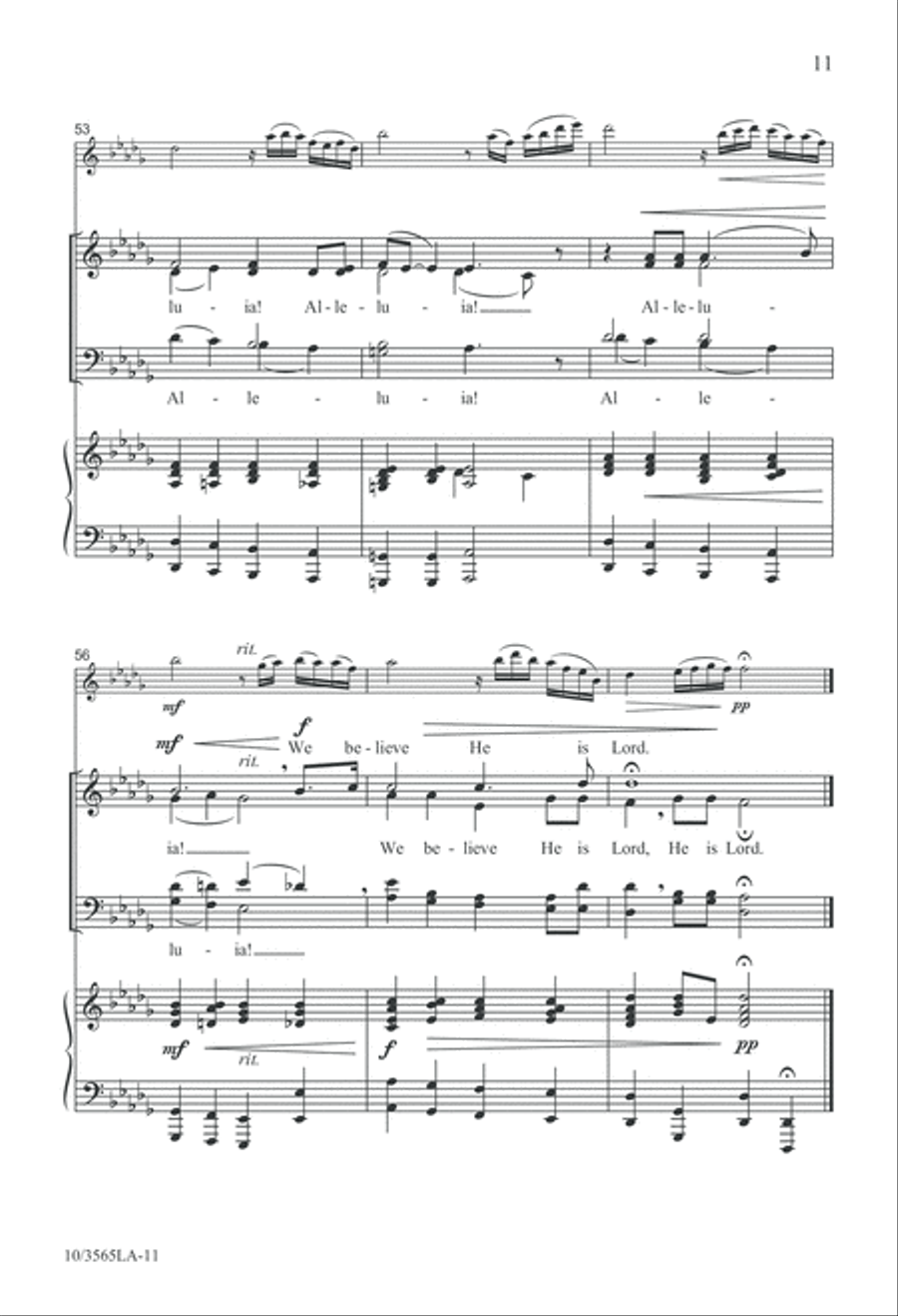 He Is Lord 4-Part scores gallery preview page 11