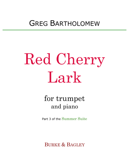Red Cherry Lark (trumpet & piano) image number null